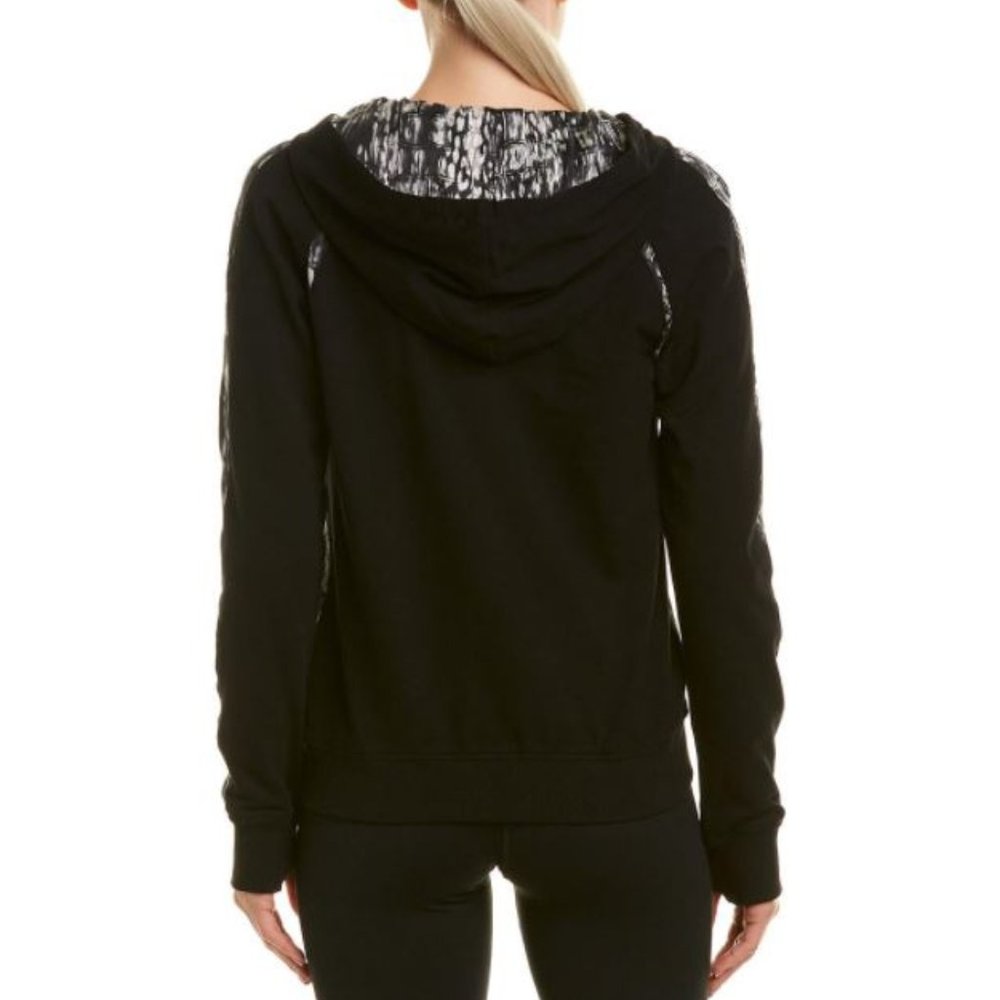 Blanc Noir Glam Silk Blend Full Zip Hoodie - Picture 2 of 10